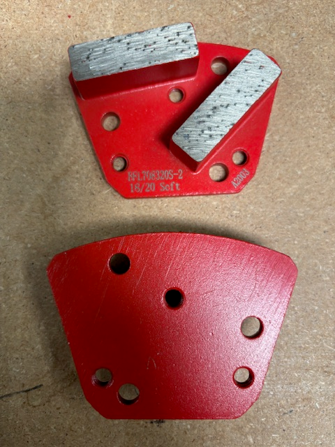 18/20 Grit Double Bar Diamonds, Soft Trapezoid Red 9-Ea