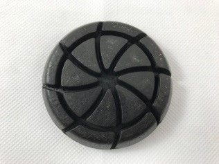 3"X 8mm 30 Grit Semi Metal Pad With Rubber Insert 9-Ea/Bx