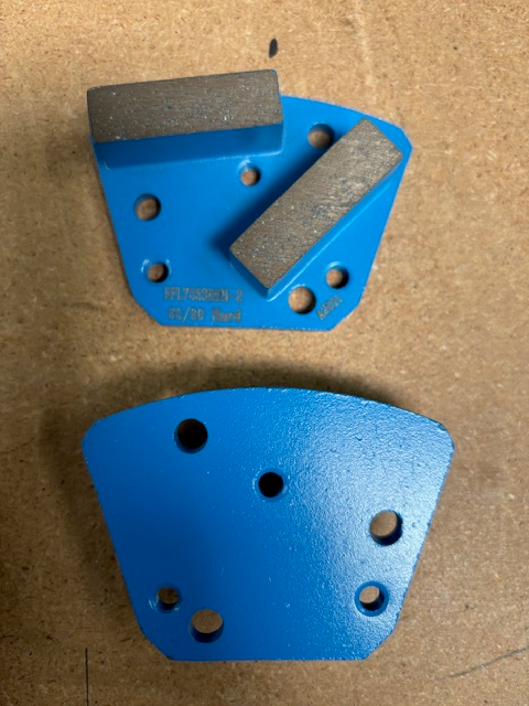 30/40 Grit Double Bar Diamonds, Hard Trapezoid Blue 9-Ea