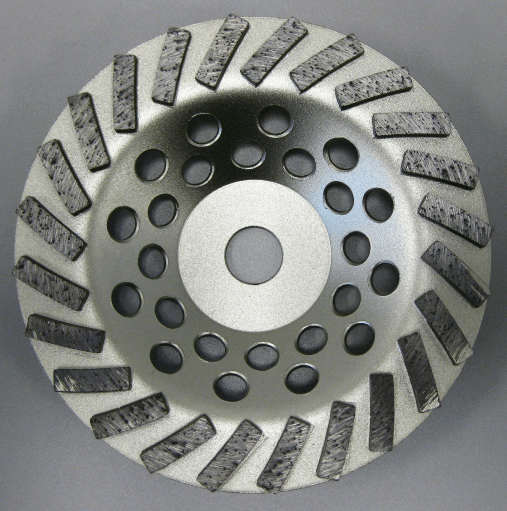 7" 24 Seg Spiral Premium Cup Wheel - Bolt On - Green