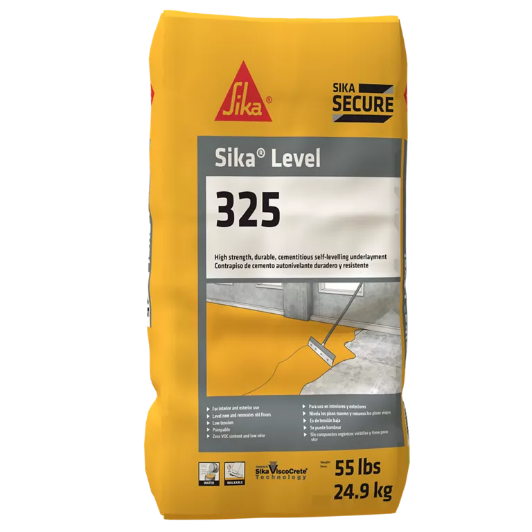 Sika® Level-325 Cementitious, self-leveling underlayment for interior and exterior