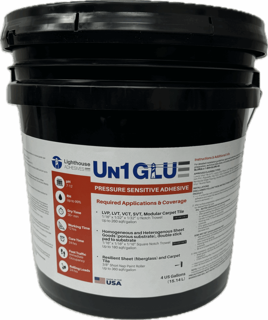 Un1 "Uni" GLU Pressure Sensitive Adhesive (4-ga)
