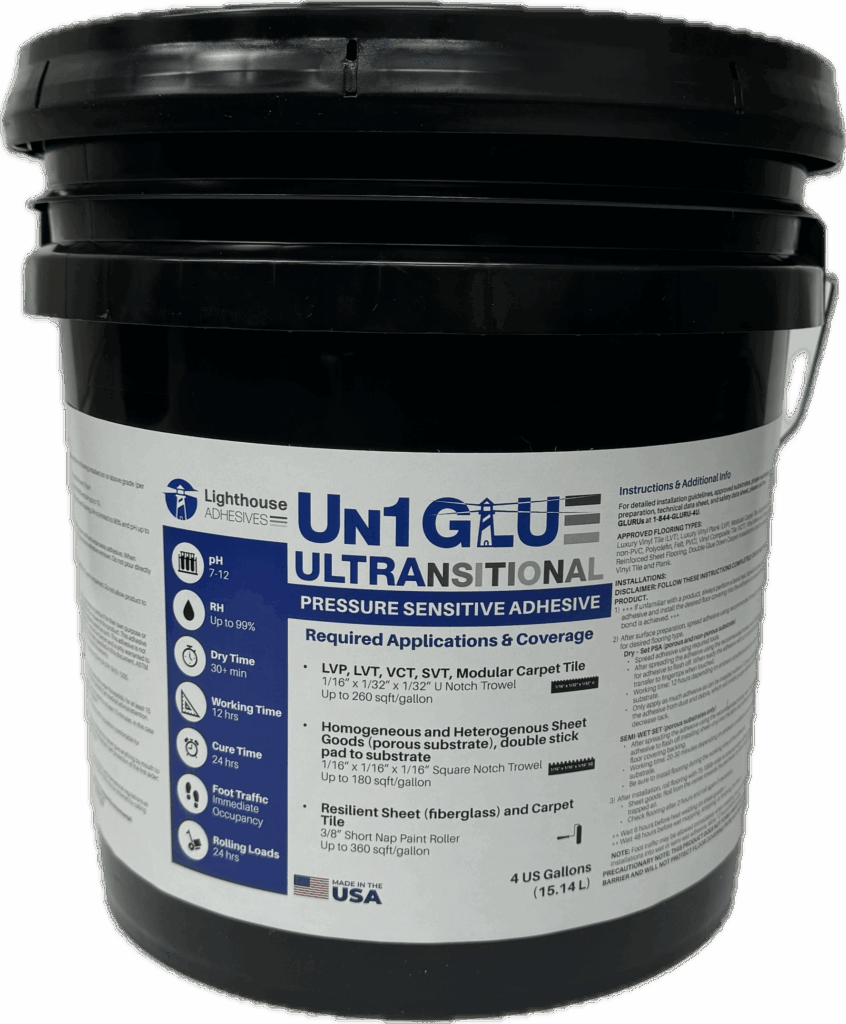 Un1 "Uni" GLU Ultra Transitional Pressure Sensitive Adhesive (4-ga)