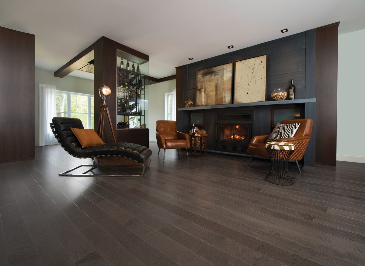 Dark Walnut Hardwood Floors