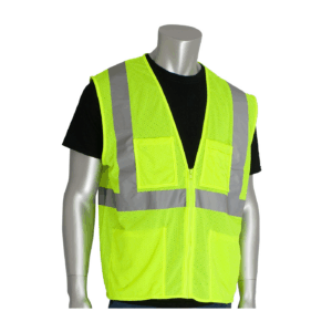ANSI Type R Class 2 Four Pocket Value Mesh Vest - Large