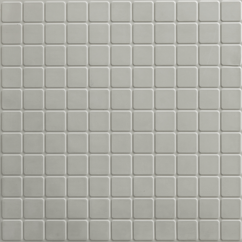 Colorscape Round Profile Tile Solid 18-1/4" X 18-1/4" 208 Light Gray