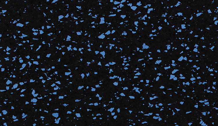 QT 8mm Fitness Flooring 4' X 50' FF01 Blue Star