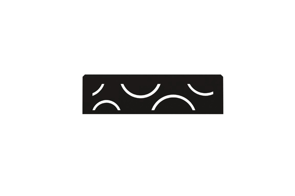 Shelf Rectangular Niche Curve Matte Black