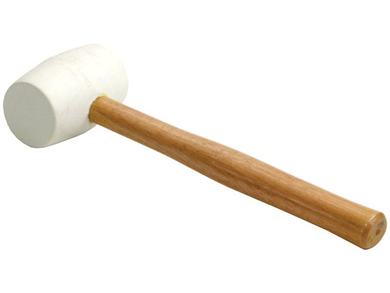 White Rubber Mallet No. 351-3W