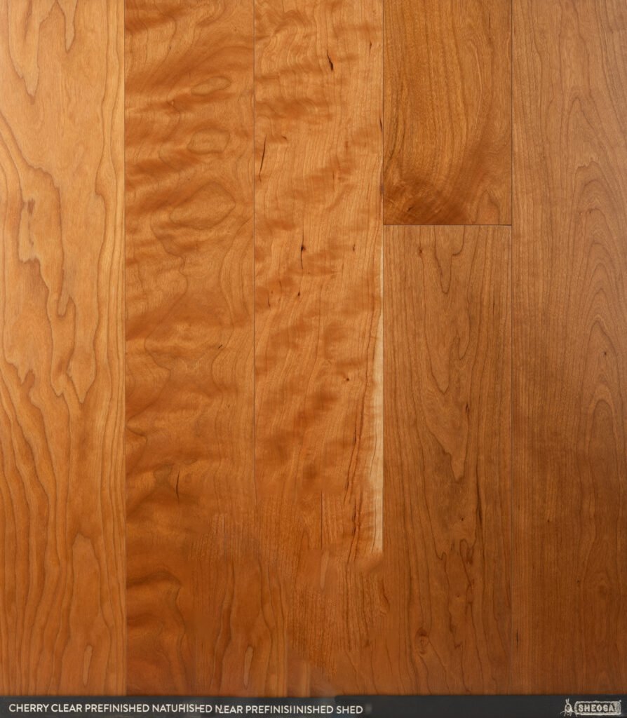 sheoga cherry clear prefinished natural
