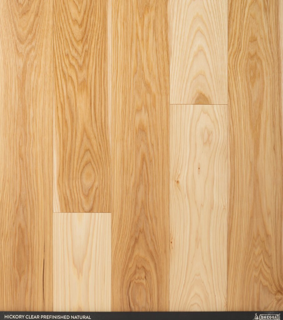 sheoga hickory clear prefinished natural