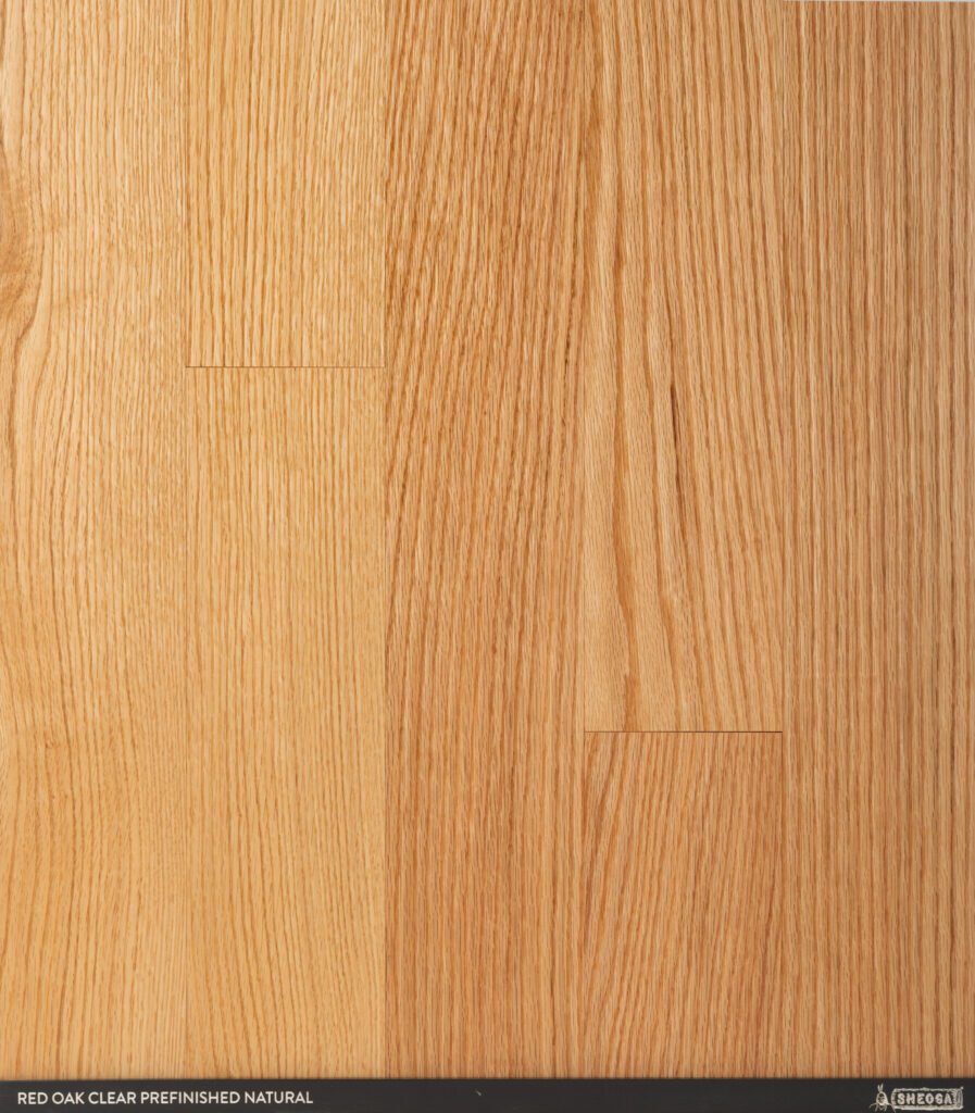 sheoga red oak clear prefinished natural