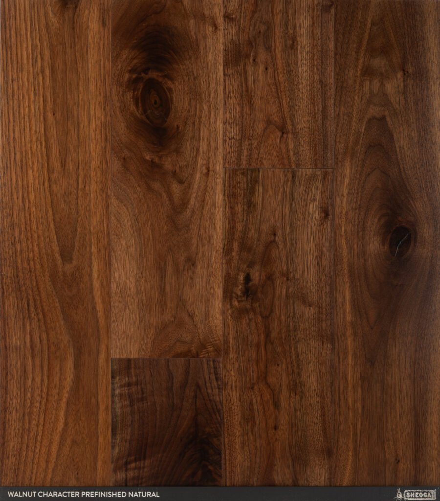 sheoga walnut character prefinished natural