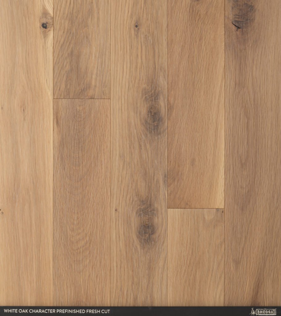 sheoga white oak character prefinished fresh cut